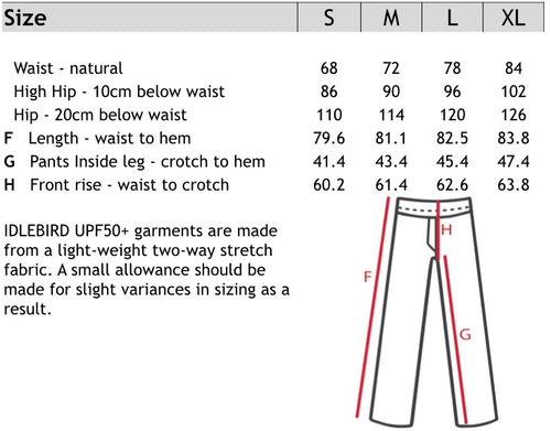 Flair Pants  - Black UPF50+, Sun protective clothing, Idlebird