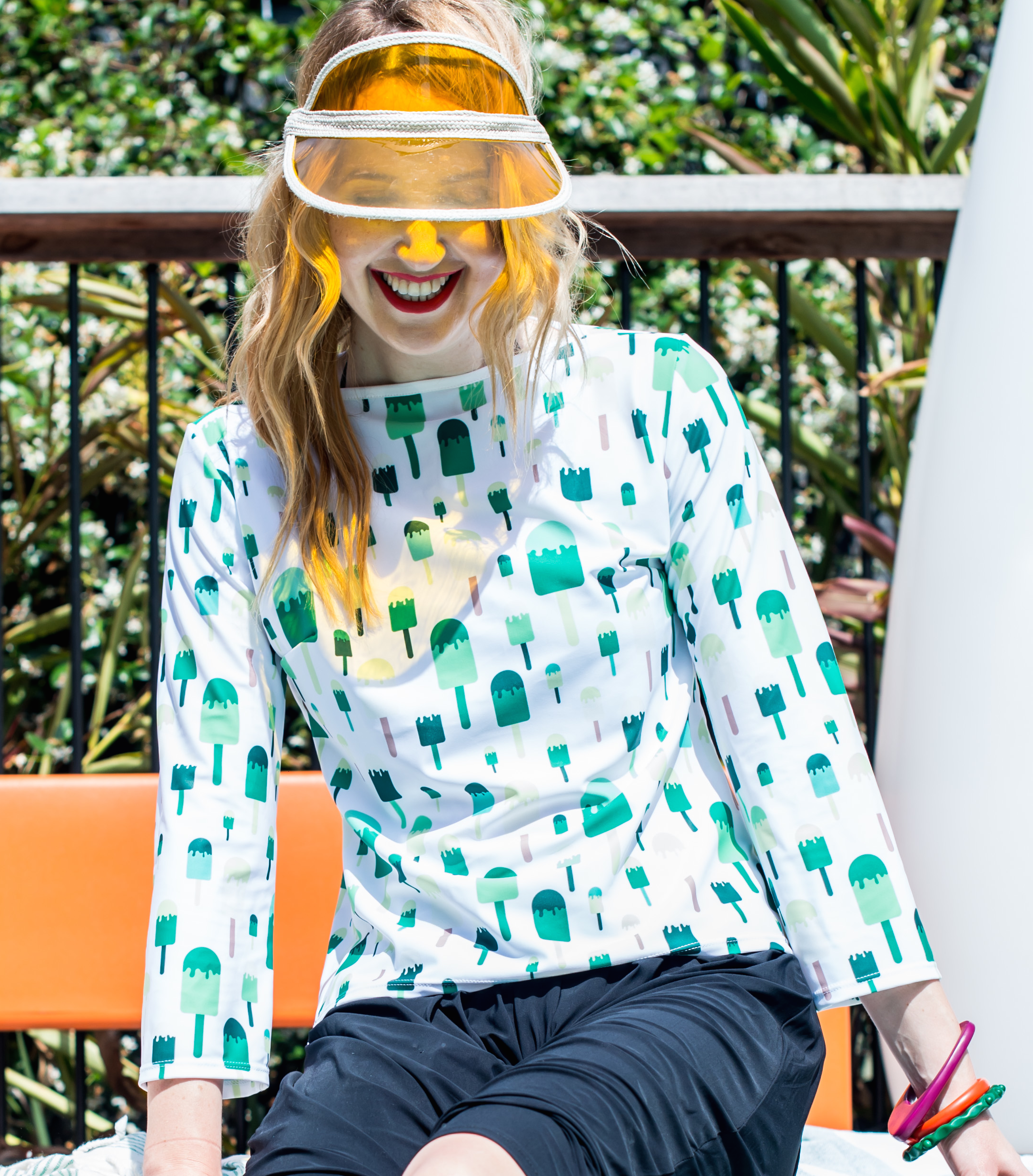 Ice-cream Tank -  Green multi - UPF50+, Sun protective clothing, Idlebird