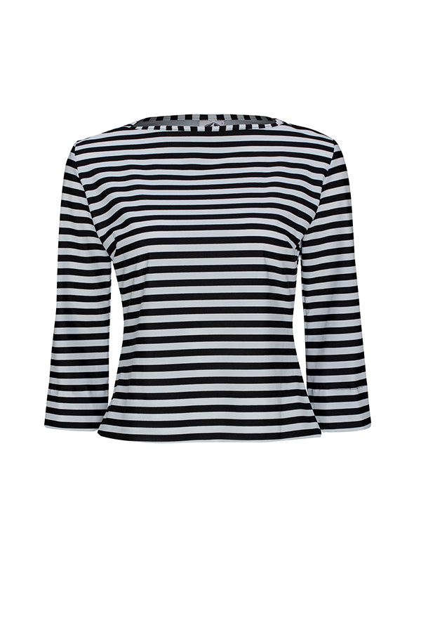 Sail Away Tank - Black and White Stripes UPF50+, Sun protective clothing, Idlebird